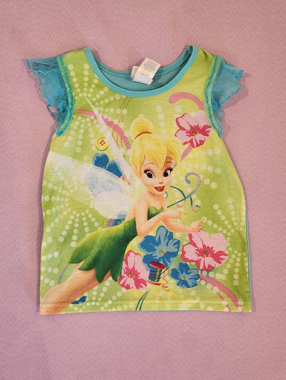2011 Disney Fairies Tinkerbell 6yr Pajama Top PLAY